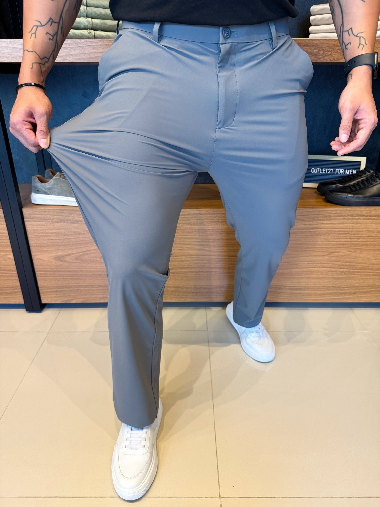 Tech Tailored Trousers – Charcoal