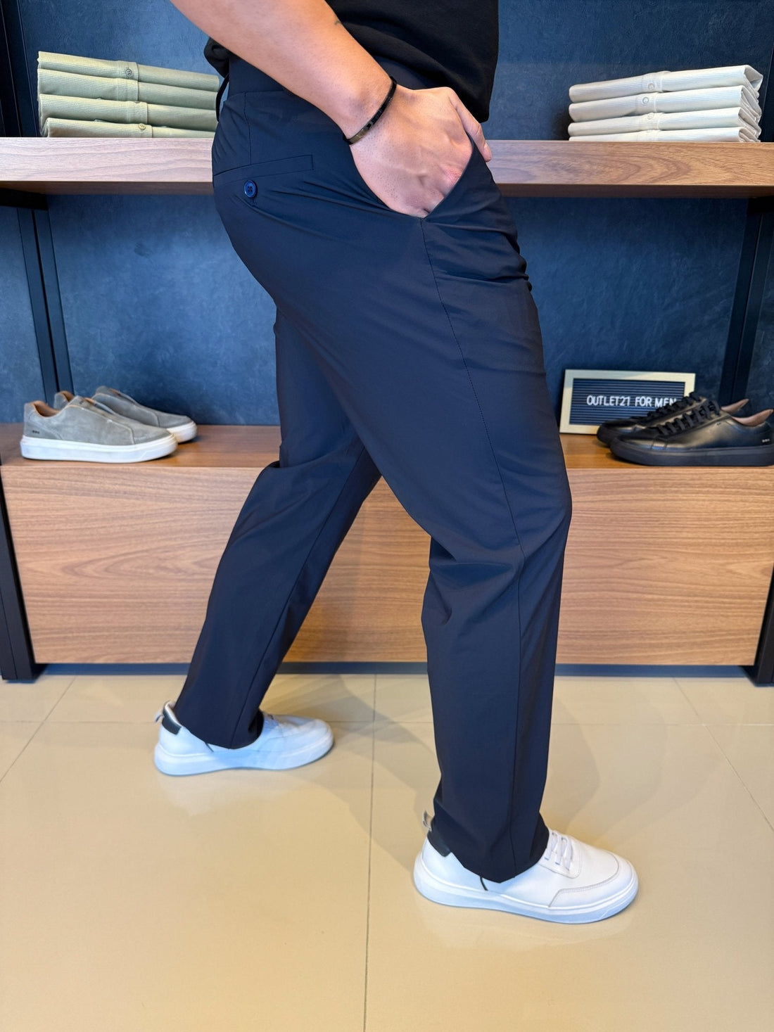 Tech Tailored Trousers – Navy