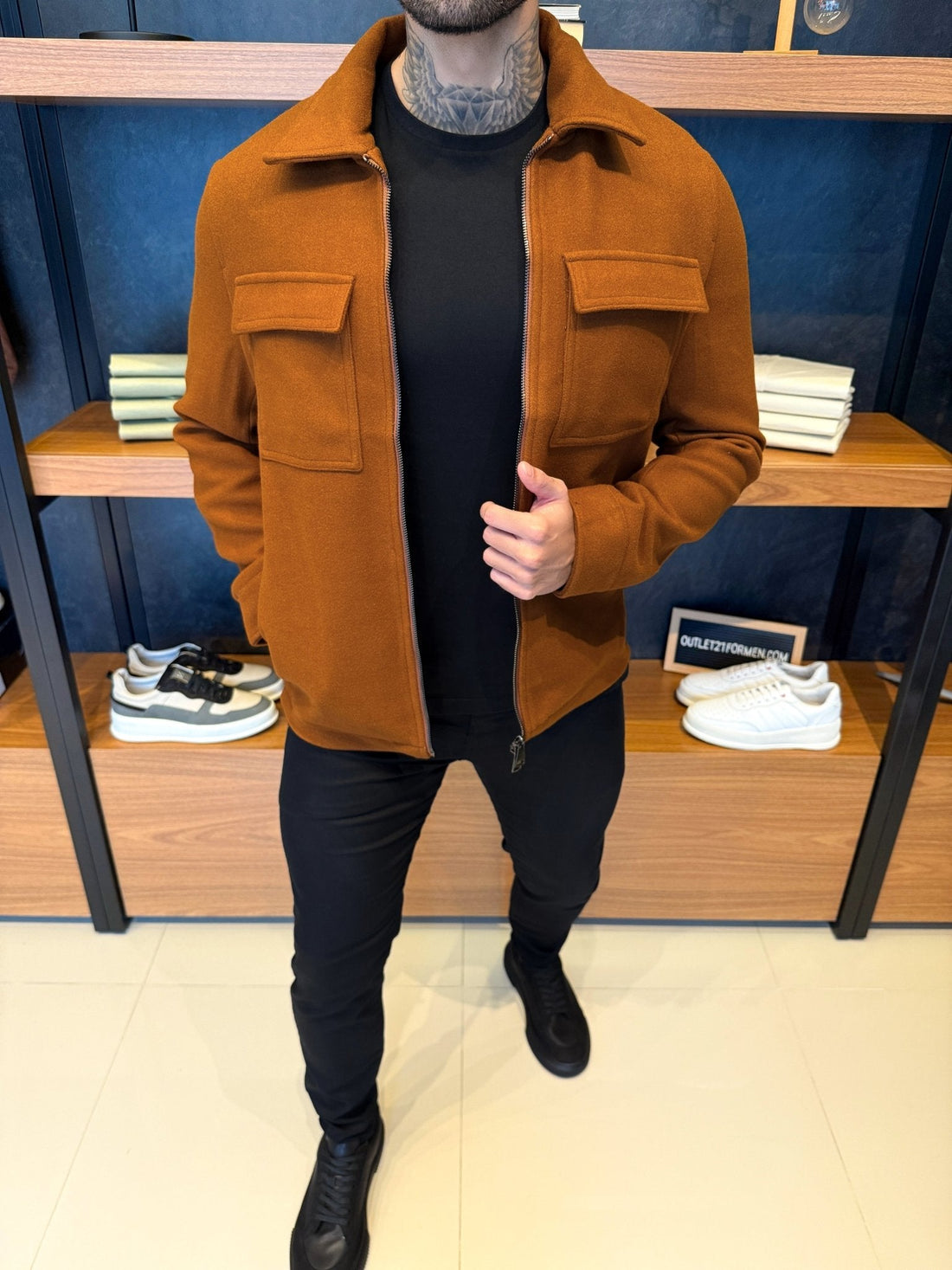 Montreal Wool Jacket – Rust | Notch Lapel