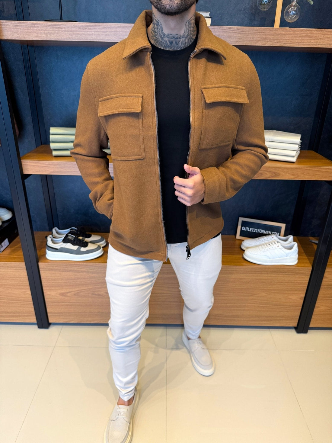 Montreal Wool Jacket – Brown | Notch Lapel